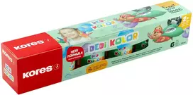 Dažai piešti pirštais KORES DEDI KOLOR 30 ml, 6 spalvos