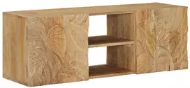 Sieninis televizoriaus stovas su lentyna 100 x 30 x 35 cm