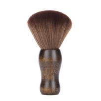 Wooden Handle Barber Soft Brush Makeup Vinyl Record Cleaner Beard Brush Cleaning Haircut Tool  Home