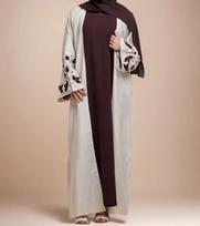 Women's Elegant Embroidered Party Cardigan Dress XXL balta