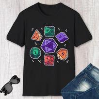DnD Pixel Art Shirt Retro Dungeons and Dragons Tshirt Retro Streetwear High-quality Crew-neck Short-sleeved Men's T-shirt S įvairiaspalvis