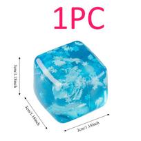 Squishy Snowflake Ice Cubes Slow Rising Sensory Fidget Toy Soft Ice Cubes Stress Relief Squeeze Toy Hand Exercise Calming Tool