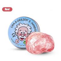 Colorful Non-Newtonian Liquid Fidget Toy Putty Crystal Clear Glass Crazy Stress Putty with Tin Non-Toxic Sensory Bouncing Toy raudona