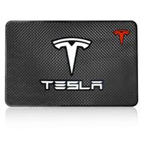 Car Ornament PVC Anti-Slip Mat Sticky Pad Dashboard for Tesla Model 3 2022 S X Y Style Roadster Invader Coil Mod WYE Accessories juoda
