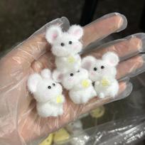 2024 New Kawaii Squishy Handmade Silicone Hamster Flocked Seal Chicken Mini Guinea Pig Cute Girl Gift DIY Kids Toys Slow Rebound