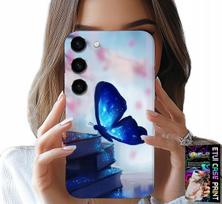 Etui Do Samsung Galaxy S23 Plus - Niebieski Motylek, Motyl, Damskie Wzory