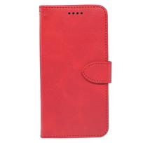 ZTE Red Magic 11 Air Calfskin Flip Case with Photo Frame & Anti-Drop Protection Red Magic 11 Air tamsiai raudona spalva