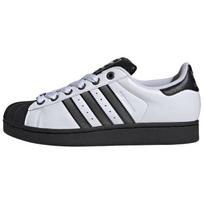 Adidas Originals Superstar II Leather Low Top Lifestyle Shell Toe Shoes Unisex Cloud White Matte Silver Core Black JQ3208 43 balta