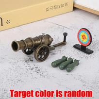 1pc Fireable Mini Cannon Model: Military Weapon Replica Tabletop Decoration - A Unique Shooting Sports Toy & Collectible Gift!