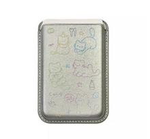 Cartoon Dog Leather MagSafe Card Holder & Phone Case Single Card Holder