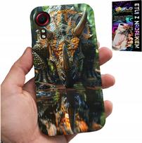 Etui Do Samsung Galaxy Xcover 7 - Dino Dinozaur Triceratopsem Futerał