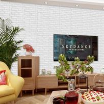 10Pcs Self Adhesive Wall Tile Waterproof 3D Wall Panels Peel And Stick Wallpaper Rustic Living Room Background Decor Sticker