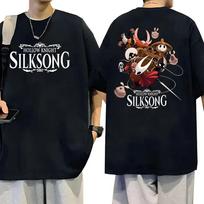 High Street Retro Y2K T-shirt Hollow Knight Silksong Graphic T Shirt Fashion Cartoon Hot Game T-shirt Casual Loose Top Unisex S įvairiaspalvis