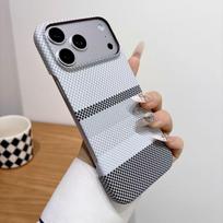 Compatible Apple 17 Promax iPhone 13-16 Carbon Fiber Texture Magnetic Hard Half-Cover Case iPhone 17 Air