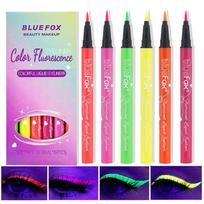 6pc Matte Eyeliner Stick Pack,Fluorescent Eyeliner Pencil Set,Glow in the Dark Body and Face Paint Set Makeup,Liquid Eyeliner