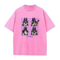 Genshin Impact Cyno Print Tshirt Men Women Casual Loose Tshirts Washed Cotton T Shirt Harajuku Male High Quality Vintage Tops S