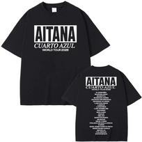 2026 Summer New Style Etana Quito Azur Men's T-shirt Fashionally Popular Men's and Women's Same Style Round-neck Printed T-shirt S įvairiaspalvis