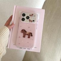 Pink Star Horse iPhone 17/16 Pro Max/15 Pro Case - New Style iPhone 15 Pro Max