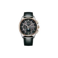 CITIZEN Attesa series 100 meters waterproof solar Quartz cowhide strap men's watch black dial BY1004-17X juoda