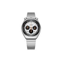 CITIZEN classic replica barrel-shaped dial multi-function chronograph Quartz Steel Strap men's watch white dial AN3660-81A balta