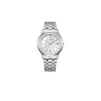 CITIZEN Life Waterproof Solar Quartz Super Titanium Watch Strap 38mm Uniform for Men and Women Silver Dial CB1140-61D mėlyna