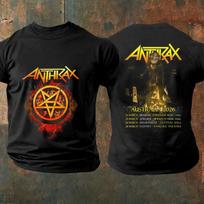 Anthrax Grupės Koncertų Turas Australijoje 2026 M. Marškinėliai, Dydis S iki 5XL S black