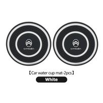 2pcs Non-slip Coaster Car Water Cup Pad Silicone Bottle Holder For Citroen C4 C3 C5 C1 C2 C6 VTS C4L DS3 DS4 DS5 Grand Berlingo