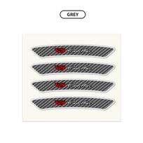 4Pcs Car Wheel Hub Rim Stickers Auto Decor Decals Carbon Fiber Sticker Accessories For Cadillac XT5 XT6 ATS XTS SRX XT4 CT5 CT6