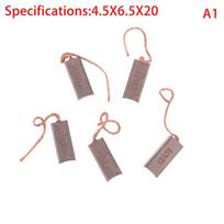 VP 5pcs Carbon & copper Car Generator Brush Brush Regulator Rear Outlet Line 5X7X20mm 5X8X20mm 4.5X6.5X20mm