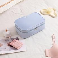 Travel Underwear Storage Bag, Large Capacity, Multi-functional for Travel and Business Trips, Underwear and Bra Pouch, Portable šviesiai mėlyna spalva