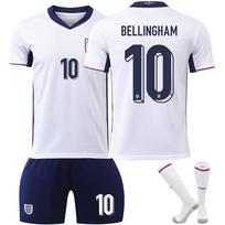Anglijaus Bellingham Vaikų Futbolo Marškinėliai Balti Kvėpuojantys Greitai Džiūstantys Jaunimo Treniruočių Rungtynių Marškinėliai Sportinė Apranga Vaikams 120-130 CM balta