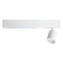 Reflektor Sufitowy Nowoczesny Do Salonu Biały Listwa Zmienna Barwa Led 5W + 1Xgu10 Magnet Milagro
