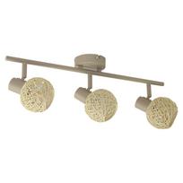 Lampa Sufitowa Nowoczesna Kaszmirowa Listwa Ozdobne Ruchome Reflektorki 3Xe14 10W Dex Milagro
