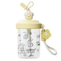 580ML/520ML Water Bottles With Straw Portable Handle Whey Protein Shaker Bottle Leak-proof High-capacity Drinking Cup