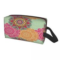 Custom Mandala Flower Deanfun Colorful Travel Cosmetic Bag Women Toiletry Makeup Organizer Lady Beauty Storage Dopp Kit S įvairiaspalvis