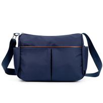 Women's Shoulder Bag Commuter Bag Large Capacity Messenger Bag Waterproof Nylon Bag tamsiai mėlyna spalva