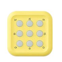 Montessori Tic-Tac-Toe Handheld Game Electric Electronic Chess Set  Children geltona