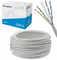 Kabel Sieciowy Utp Kat 6 Cat 50 M Skrętka Przewód Internetowy Lan Lanberg