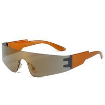 Gafas De Sol One-pieces Punk Multicolor Male Shades Sunglasses For Men For Women Rimless Vision Wear New Trendy Female UV400 Sunlight Eyeglasses as picture