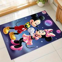 1pc. Mickey Mouse & Minnie Mouse Starry Night Home Office Chair Rug Outdoor Carpet Giftz041118 60cm by 90cm