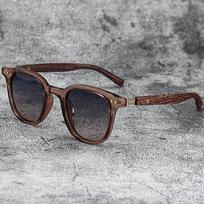 New UV Protection Wood Grain Sunglasses Outdoor Stt Photography Square Shaped Shaped Frame Sunlight Eyeglasses Cycling Vision Wear for For Women Men