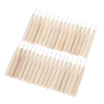30Pcs Bamboo Interdental Brushes Dental Floss Cleaners Teeth Brush Toothpick pilka spalva