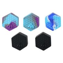 26ml Hexagon Silicone Container Hexagon Silicone Wax Carving Container Multicolored Silicone Honeybee Jars Silicone Container