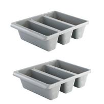 2PCS Nordic Style Oblique Plug-In Shoe Storage Rack Plastic Integrated Shoe Box  for Entryway tamsiai pilka spalva