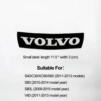 3D Automobilio Grotelių Ženkliukas Lipdukas Priekinės Grotelės Mėlynas Juodas Raidžių Emblema Lipdukai Apdaila Volvo XC60 XC90 S60 S80 V60 C70 S40 C30