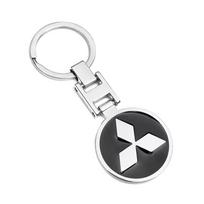 For Mitsubishi Lancer Mirage OTO ASX L300 Montero L200 Outlander Delica Pajero Metal Keychain Car Key Chain Keyrings Accessories juoda