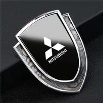 3D Metal Car Side Fender Sticker Shield Badge Emblem Logo for Mitsubishi Pajero Sport Eclipse Cross L200 Colt Delica Ralliart
