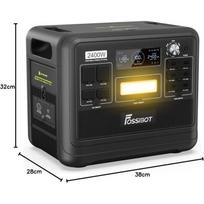 Portable Power Station FOSSiBOT F2400 | LiFePO4 Battery 2048Wh, 2400W (4800W Pic), 3 AC Outlets, RV/Home/Travel/Emergency juoda