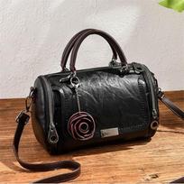 Mažas krepšys Bostono mados pagalvės krepšys Moteriškas krepšys Mados rankinės Crossbody Bag 26x12x17cm juoda
