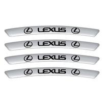 4 vnt. aliuminio automobilio emblema, ratlankių dekoras, 3D lipdukai, skirti Lexus ES300 RX330 RX300 GS300 IS250 IS200 CT200h NX RX sidabras